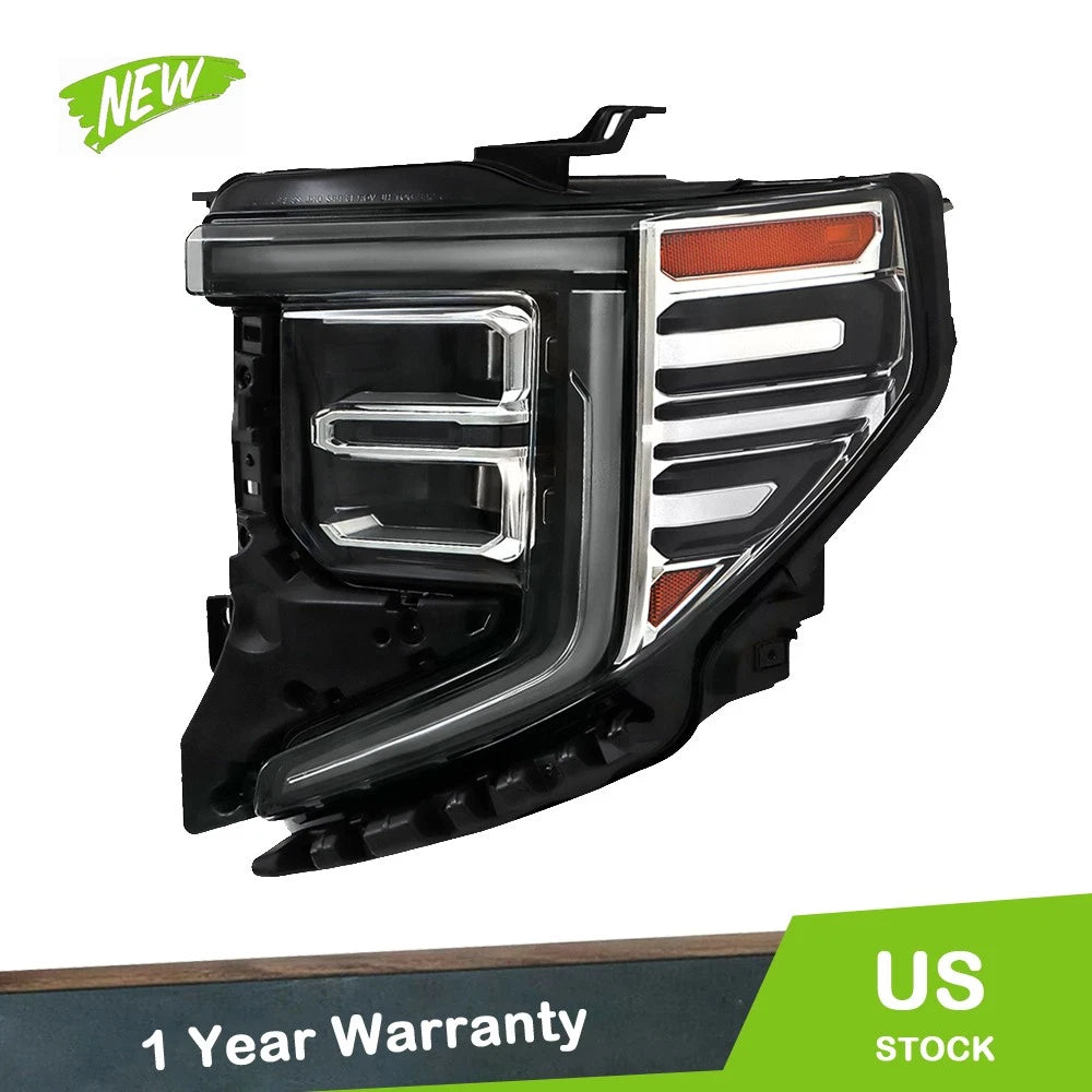 Headlight Assembly for Sierra 1500 Denali (2022–2024) Left Driver Halogen