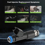 Set of 4 Fuel Injectors for Pontiac G5, Chevrolet Cobalt 2.2L (2008–2010)