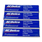 Set of 4 Iridium Spark Plugs for AC Delco (41-114)