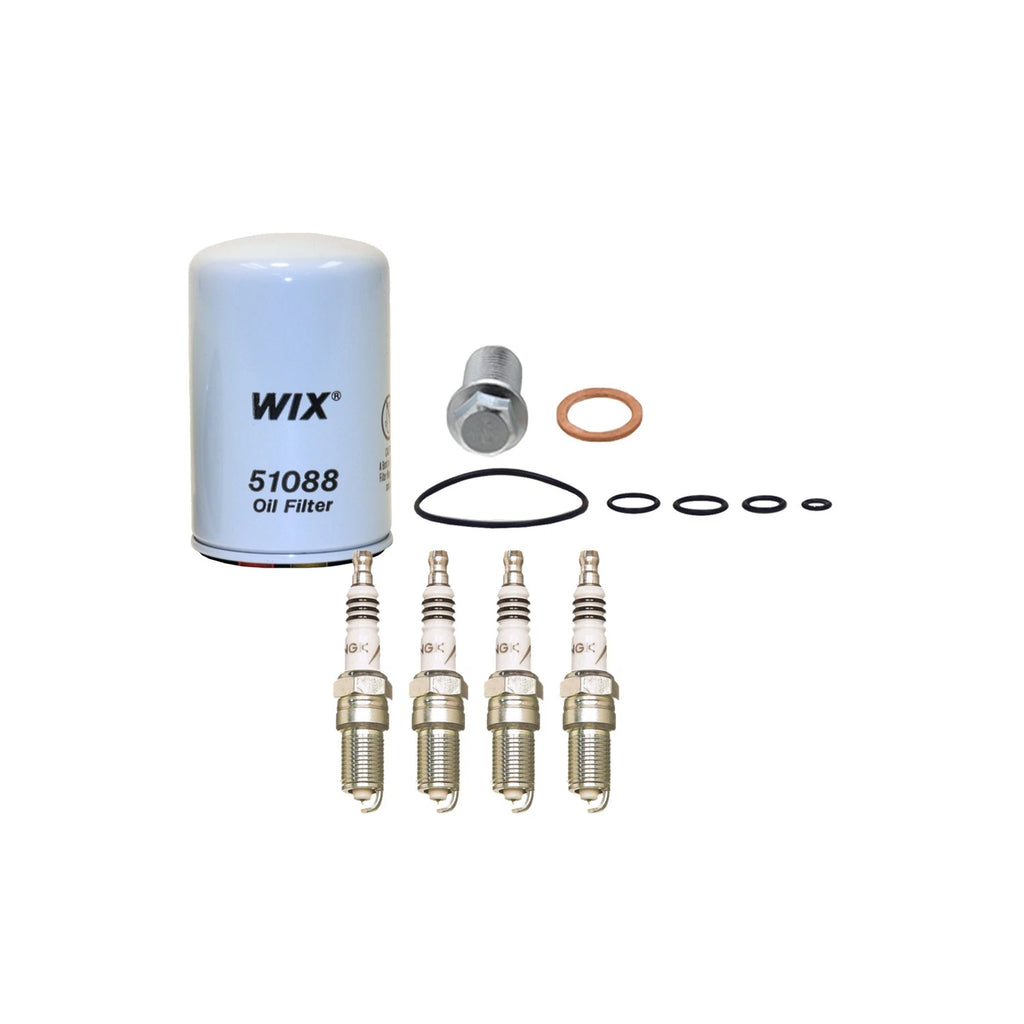 Wix Engine Oil Filter & NGK 4 Iridium IX Spark Plugs for W201 190E (1982–1993)