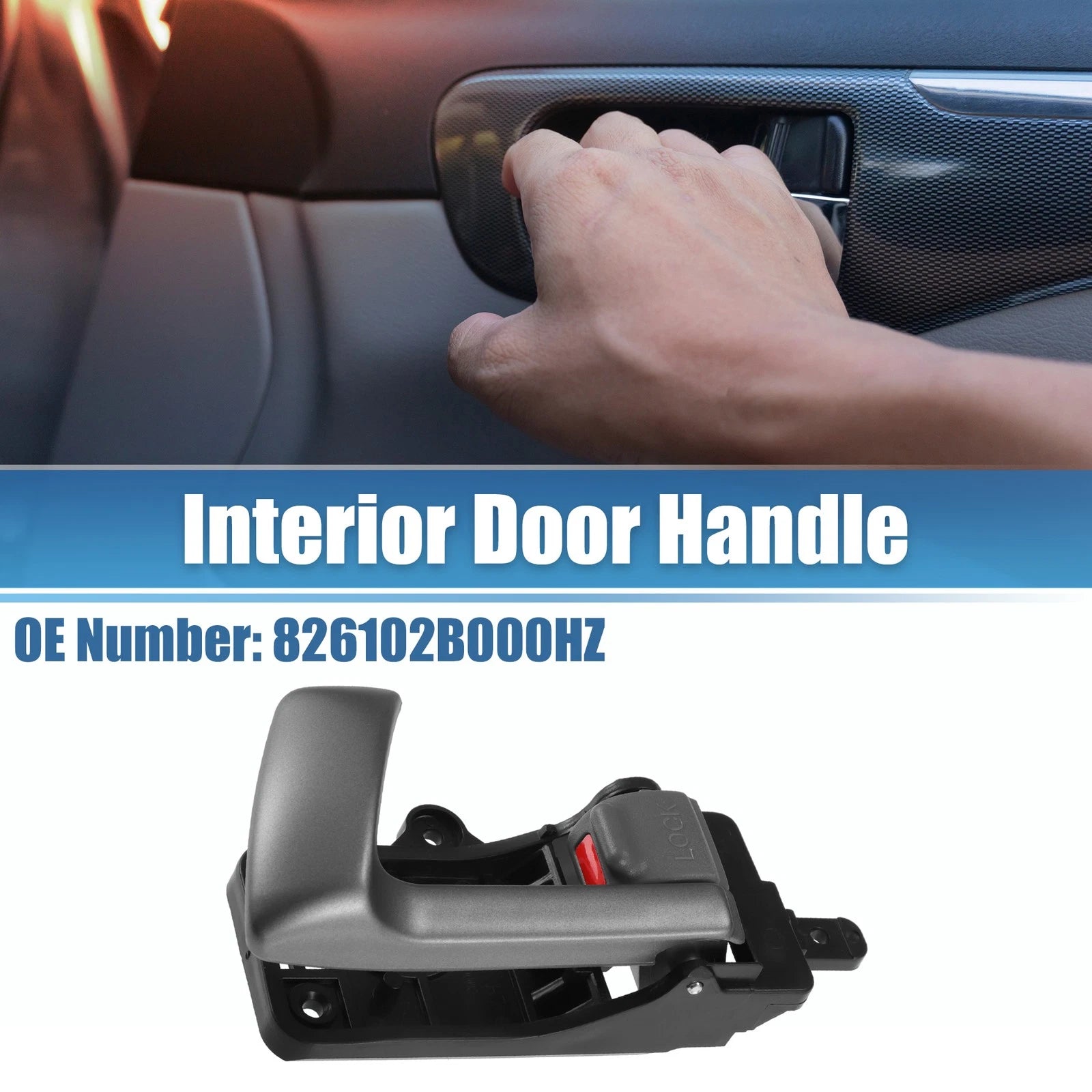 Front Rear Left Interior Door Handle for Hyundai Santa Fe (2007–2012) No. 826102B000HZ