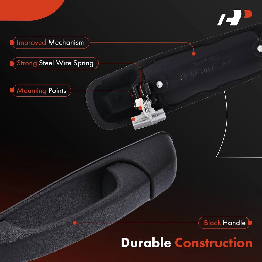 Front Right Door Handle for Jeep Grand Cherokee (1999-2004) Black