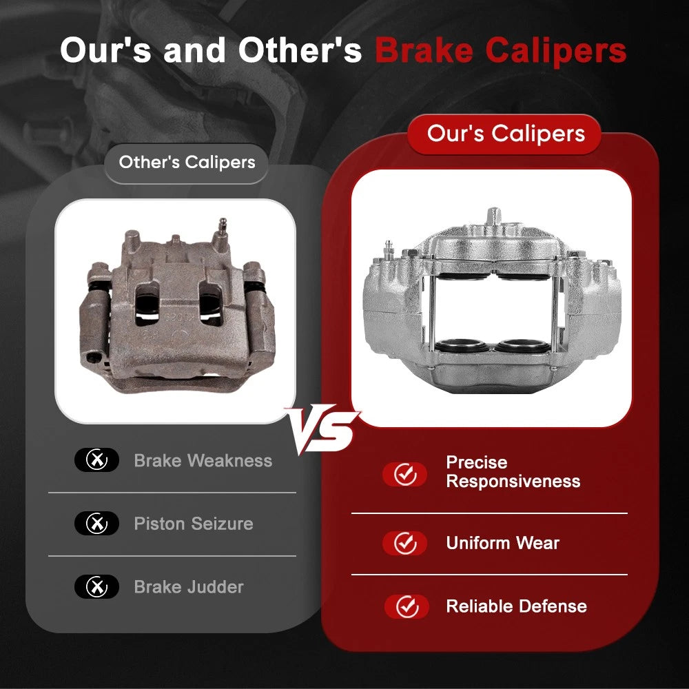 Front Brake Calipers Pair for Lexus LX570 Toyota Land Cruiser (2008–2015)