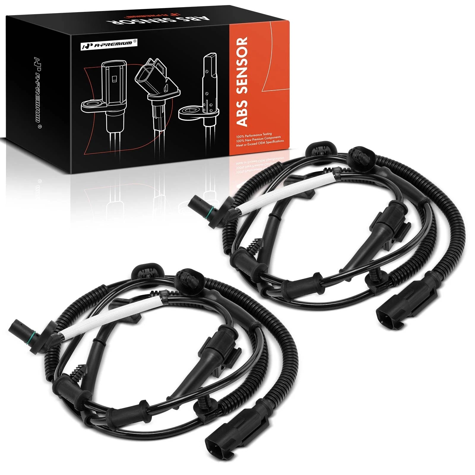 2X Front ABS Wheel Speed Sensor for Ford F-250 Super Duty (2017–2020)