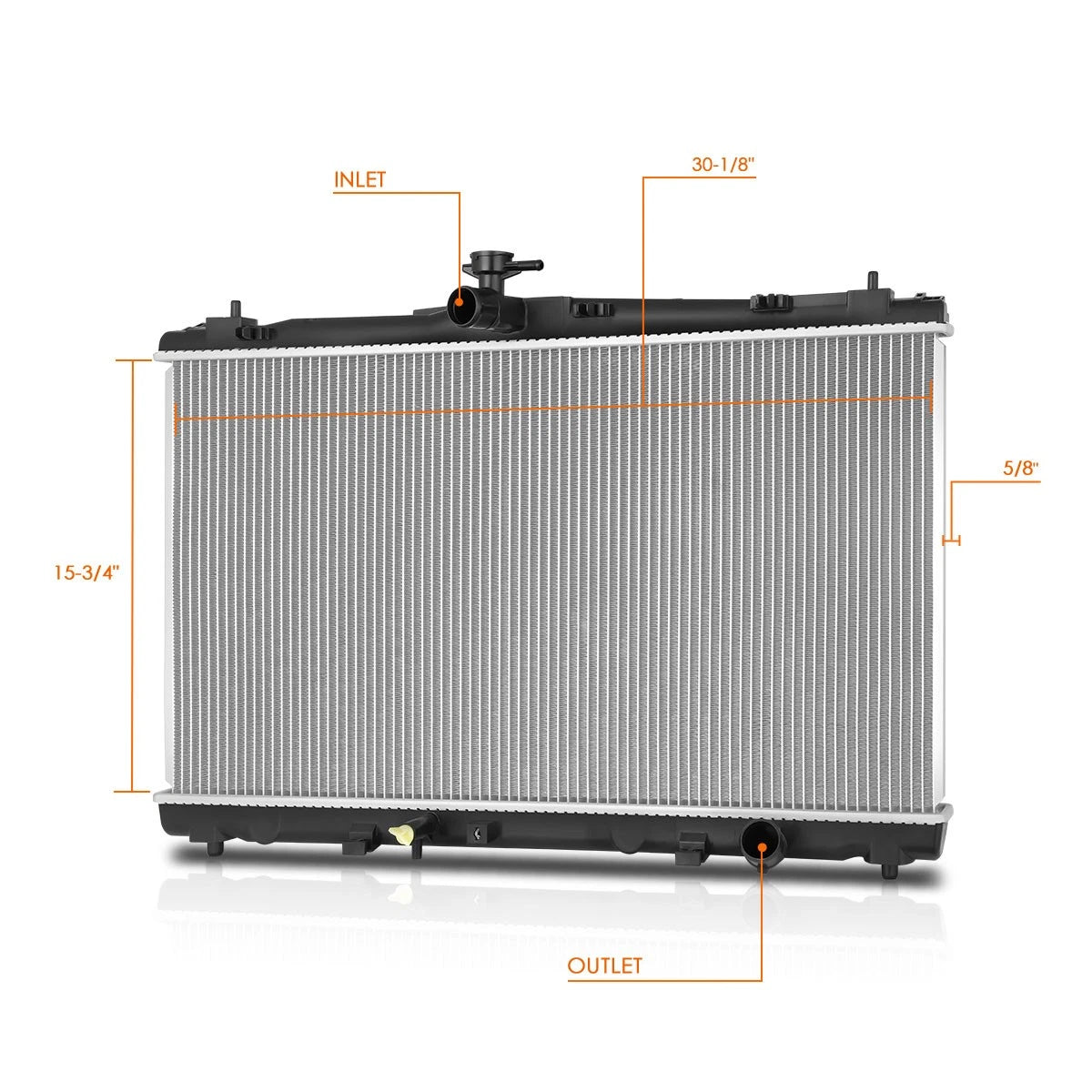 Aluminum Radiator DPI-13547 for Lexus ES300H ES350 (2013–2018)