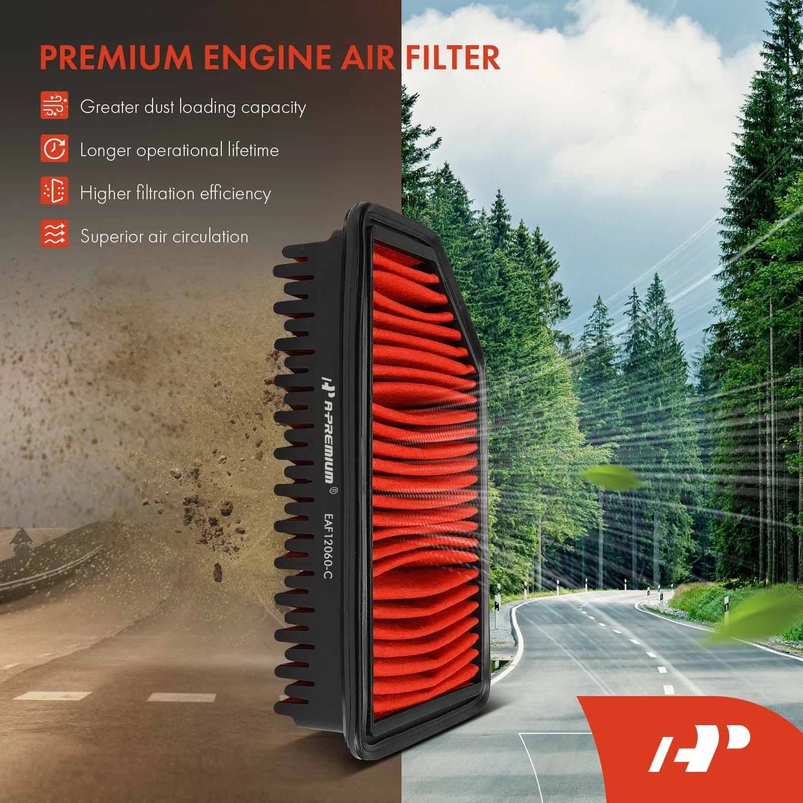 2X Performance Engine Air Filter for Kia Soul (2012-2019)