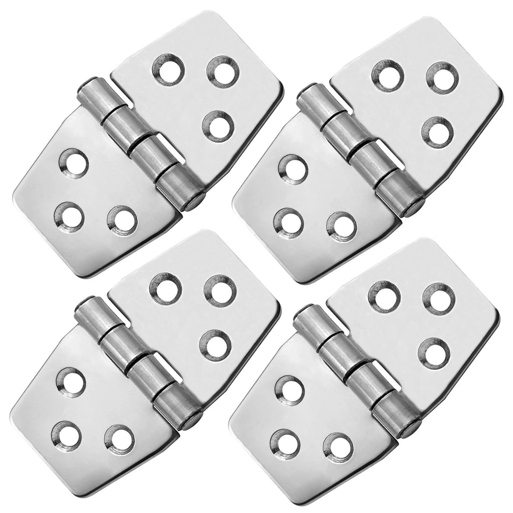 4-Pack 316 Stainless Steel Hinges for Boat Hatch (FO628-M4)