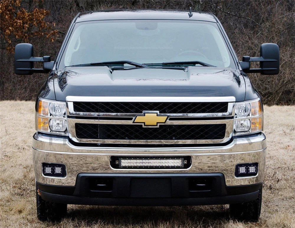 80W CREE LED Pods for Chevy Silverado (2007–2014) - Foglight Bracket/Wiring