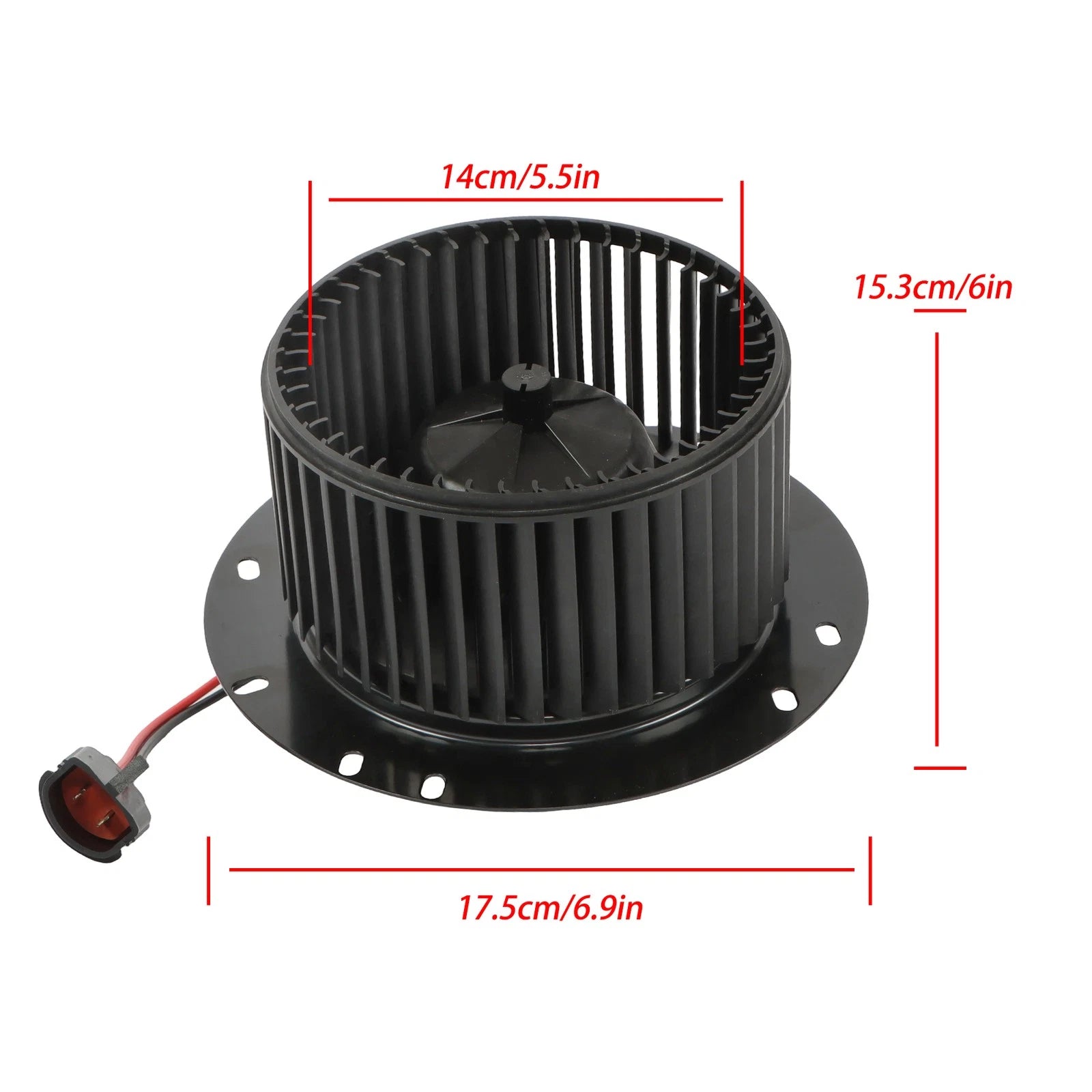 Rear HVAC Blower Motor with Fan Cage for Ford E150 E250 E350 E450 (2003–2014) 2C2Z19805A