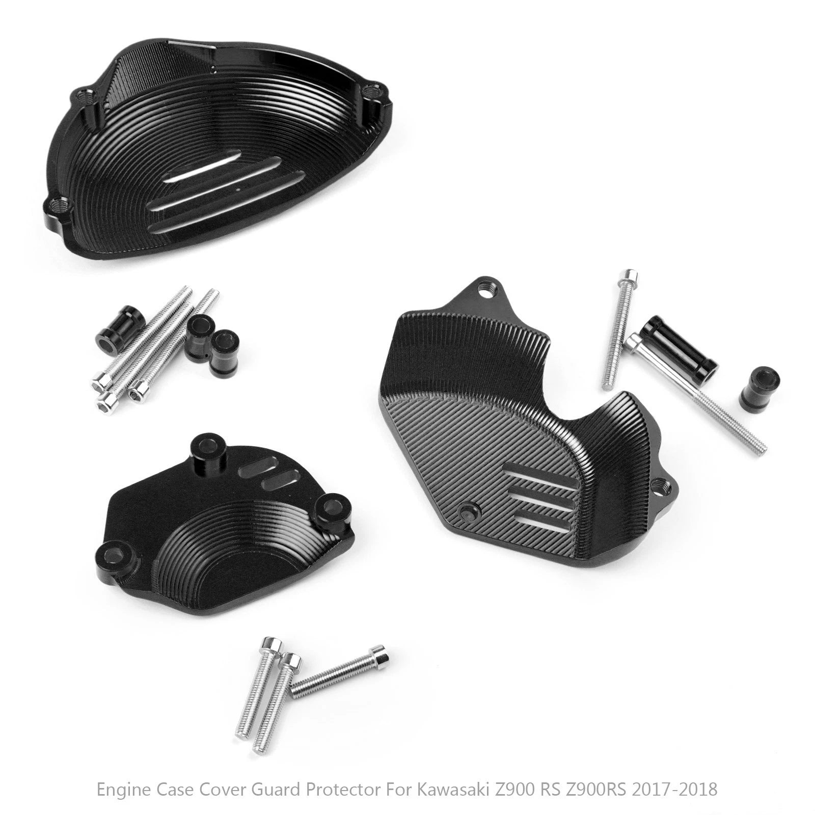 Engine Guard Sprocket Chain Case Stator Cover for Kawasaki Z900RS (2017–2018)