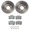 Set of 4 Akebono Rear Brake Pads & 245mm Rotors for A4 Quattro, Passat