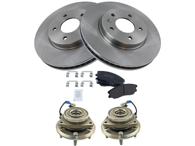 Front Brake Pad, Rotor & Wheel Hub Kit for Suzuki XL7 (2007–2009) ZF321WY