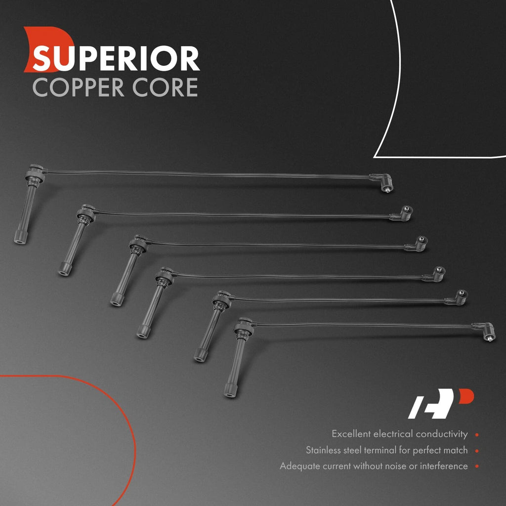 6x Spark Plug Wire Set for Mitsubishi Diamante (1997-2004)