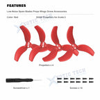 Red Propellers Replacement Props Blades for DJI Avata 2 (3032S)