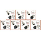 Set of 8 Silver Plated GX16 Aviation Connectors 2Pin/3Pin/4Pin/5Pin/6Pin/7Pin/8Pin