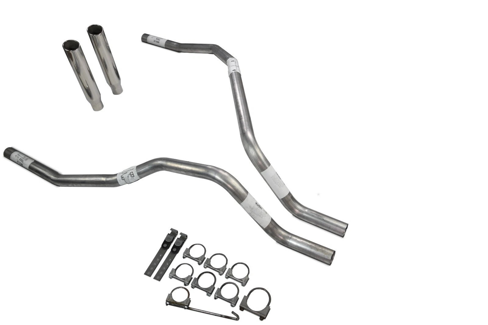 Dual Exhaust Tips for Nissan Titan (2004–2006) 2.5 Inch Rolled Edge