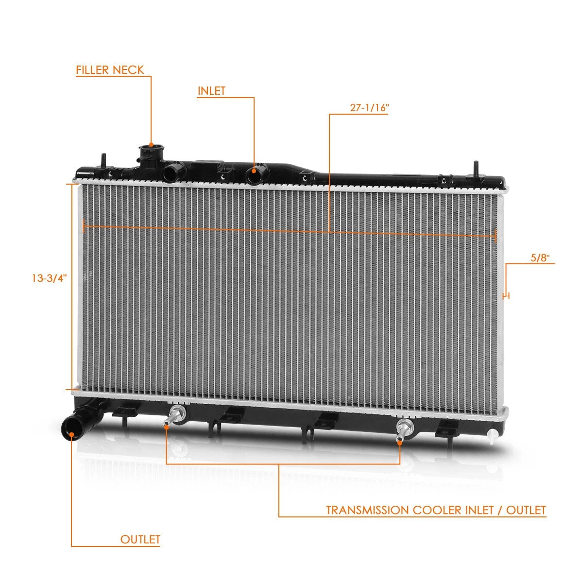 Aluminum OE Style Radiator for Subaru Outback/Legacy 3.0L (2005–2009) DPI-2779