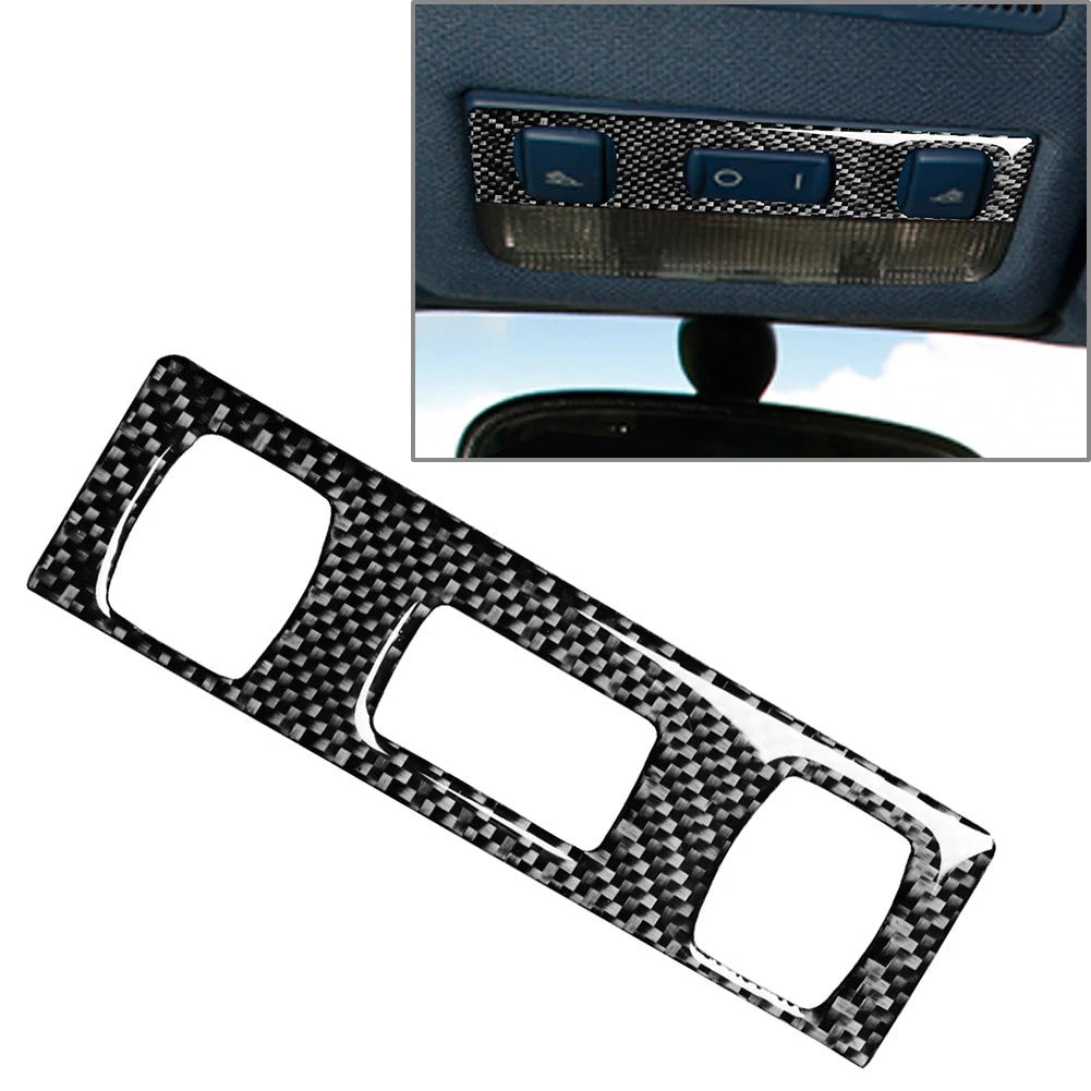 Hardtop Reading Light Panel Cover Trim for Audi TT 8N (2001–2006) Carbon Fiber Black