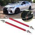 JDM Red Adjust Front Bumper Lip Splitter Strut Rod Tie Support Bars for Lexus (YYYY–YYYY)