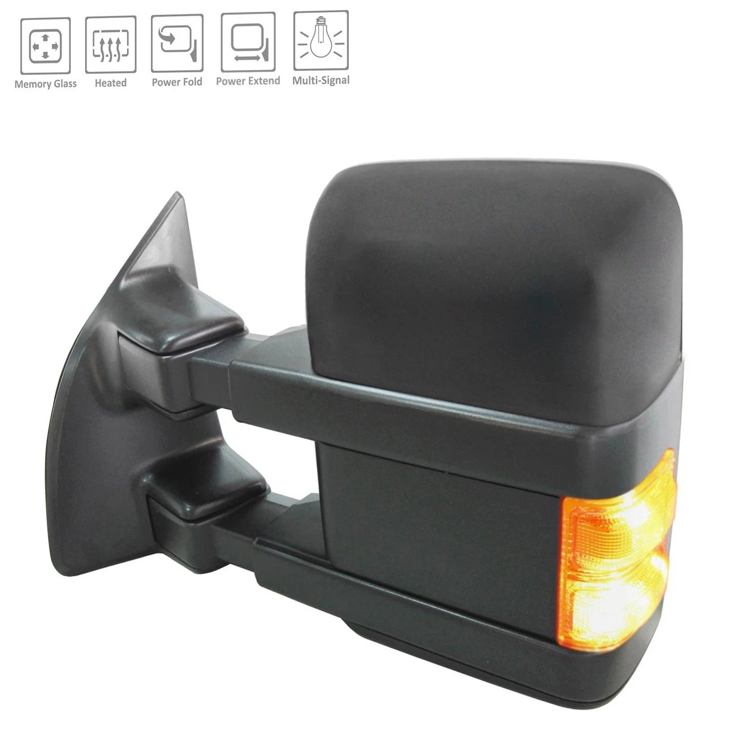 Replacement Driver Side Power Door Mirror with Heated Dual Glass for Ford