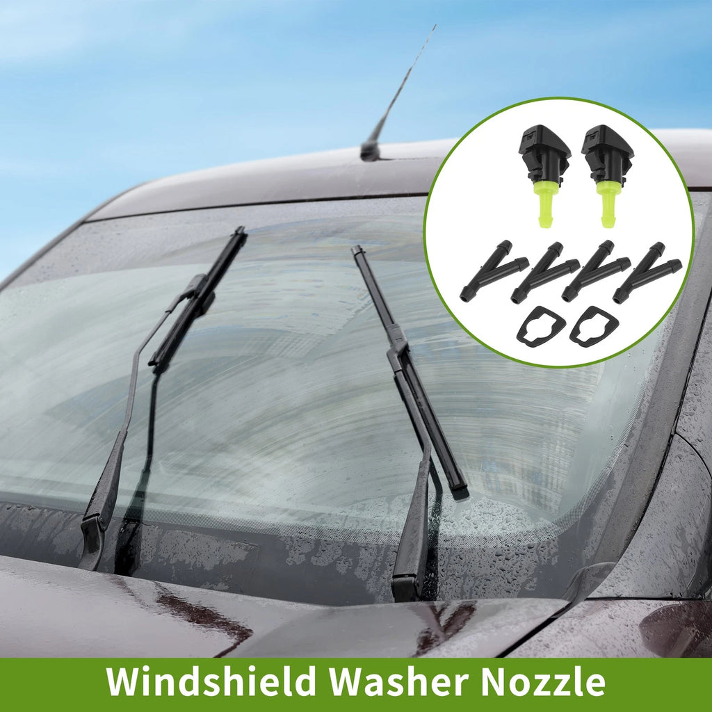 Set of 1 Windshield Washer Nozzle with Hose Connector for Subaru (No.86636FG051)