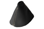 Automatic Shift Boot Cover for BMW X3 E83 (2003–2010) Carbon Fiber Beige Stitch