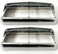 Headlight Bezels Chrome Plastic with Visor for Ford Ranger Dual Rectangular (1998–2003)