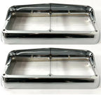 Headlight Bezels Chrome Plastic with Visor for Ford Ranger Dual Rectangular (1998–2003)