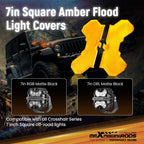 LED Driving Light Pods 7" Spot Beam RGB for Off Road Vehicles (IP68)