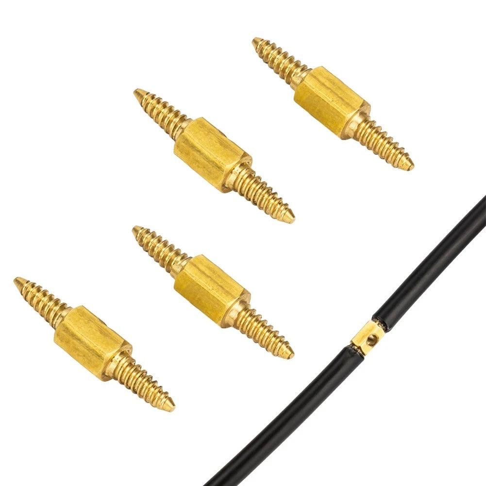 6Pcs Copper Brake Hose Connectors for Bike Derailleur Cable Routing