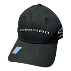 Licensed Camaro Hat Cap Black with Chrome Liquid Metal Logo for Chevrolet Camaro (1967–2025)