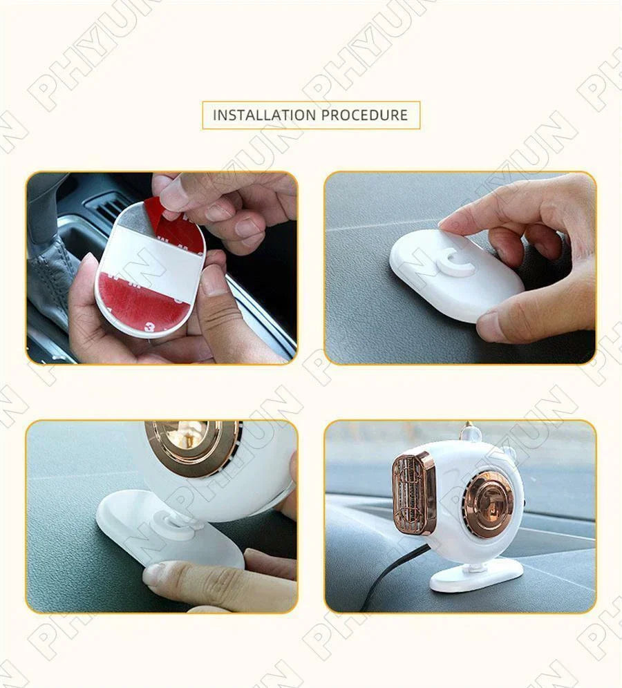12V 150W Portable Car Heater Warmer Fan Demister Universal Plug & Play