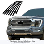 Lower Bumper Grille Insert for Ford F-150 (2021-2023) Stainless Black