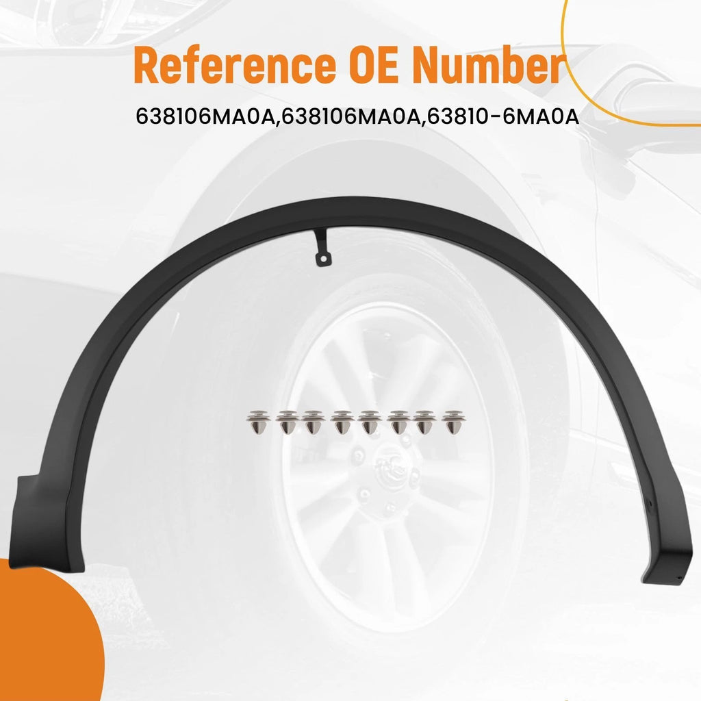 Right Front Fender Flare for Nissan Rogue Sport (2017–2022) 638106MA0A