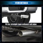 2.8" Inlet Exhaust Tip for Toyota Tacoma (2005–2023) Silver Tone