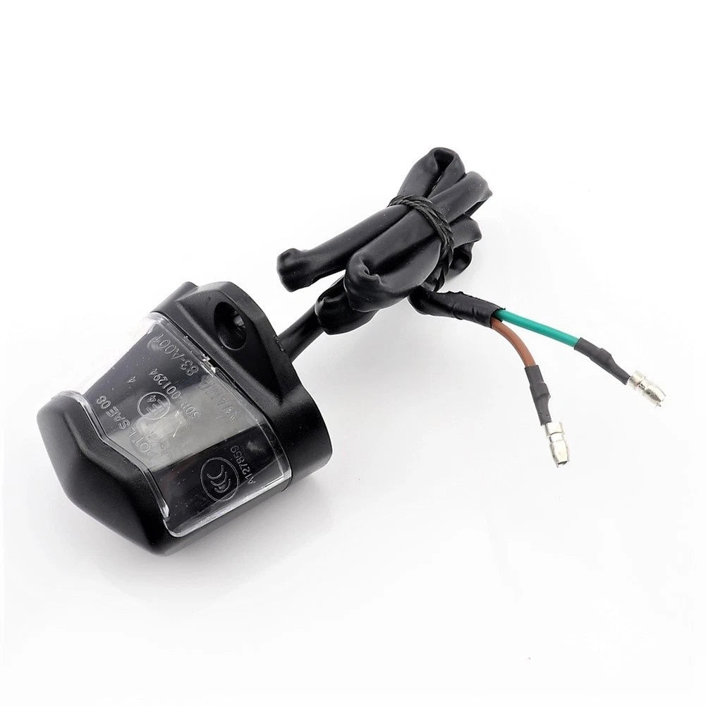 Rear License Plate Light for (ABS Black Shell)