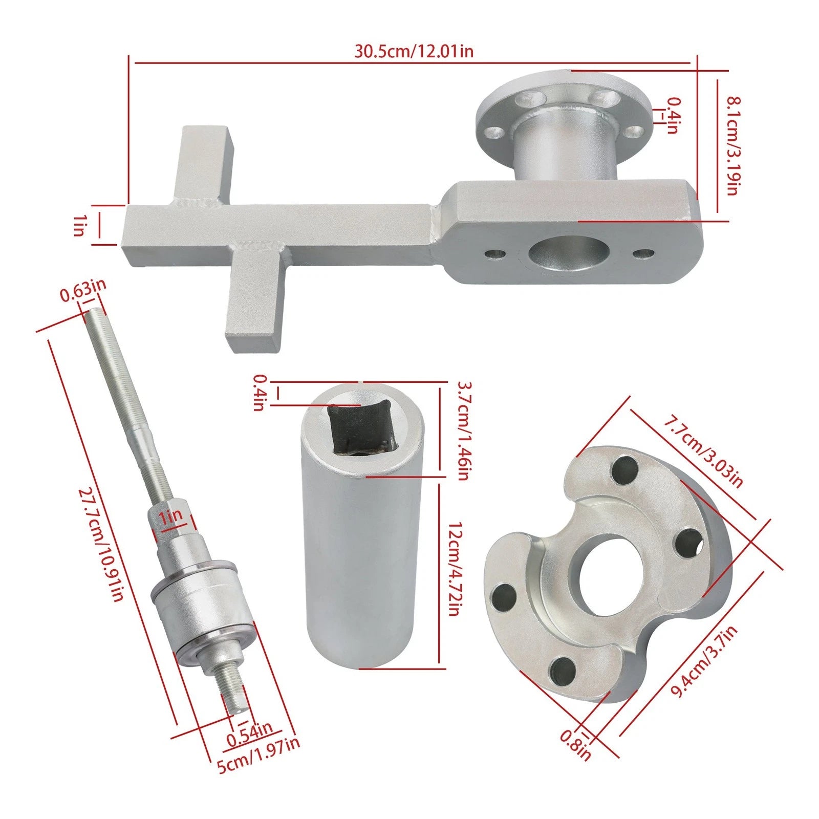 Crankshaft Puller Tool Set for Jaguar Land Rover (3.0L V6, 5.0L V8)