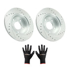 Rear Drilled & Slotted Disc Brake Rotor for Chevrolet Cobalt (2005–2008) S-55094