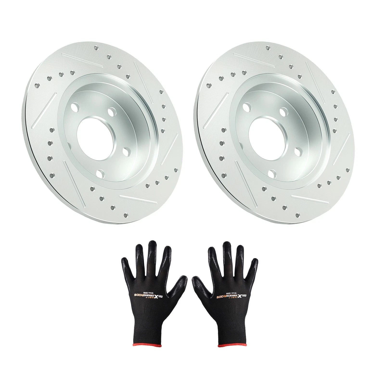 Rear Drilled & Slotted Disc Brake Rotor for Chevrolet Cobalt (2005–2008) S-55094