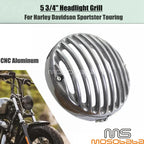 5-3/4" Chrome Headlight Grill Guard for Harley Sportster XL 883 1200 (2004-2023)
