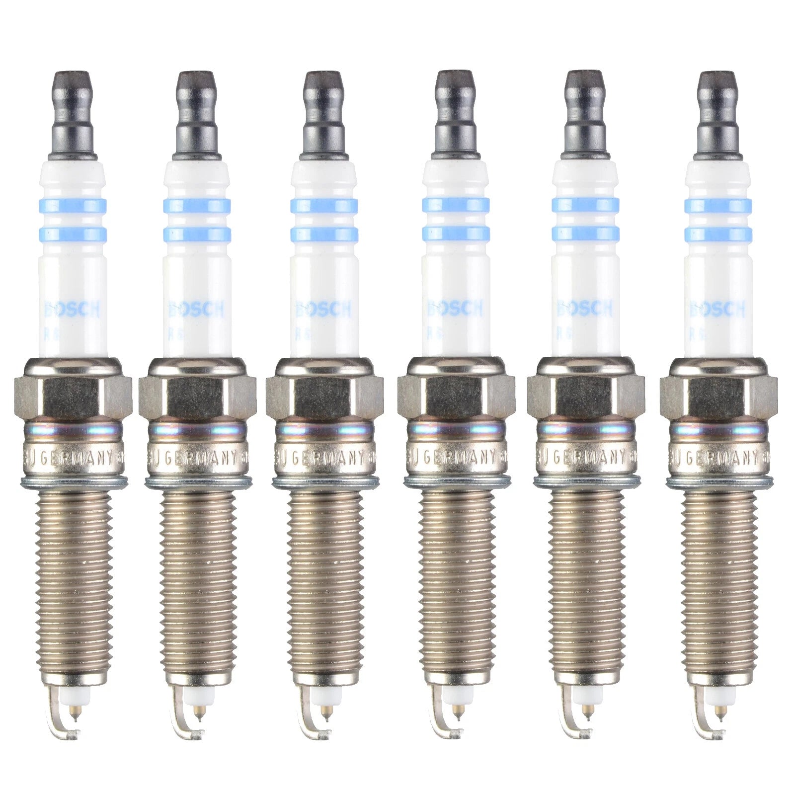 Set of 6 Bosch Double Iridium Spark Plugs for Azera Santa Fe Sorento (2006–2016)