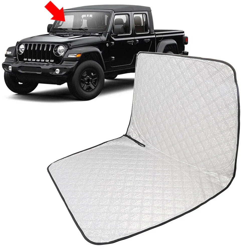 Foldable Windshield Sun Shade for Jeep Wrangler JL, Gladiator (2018-2025)