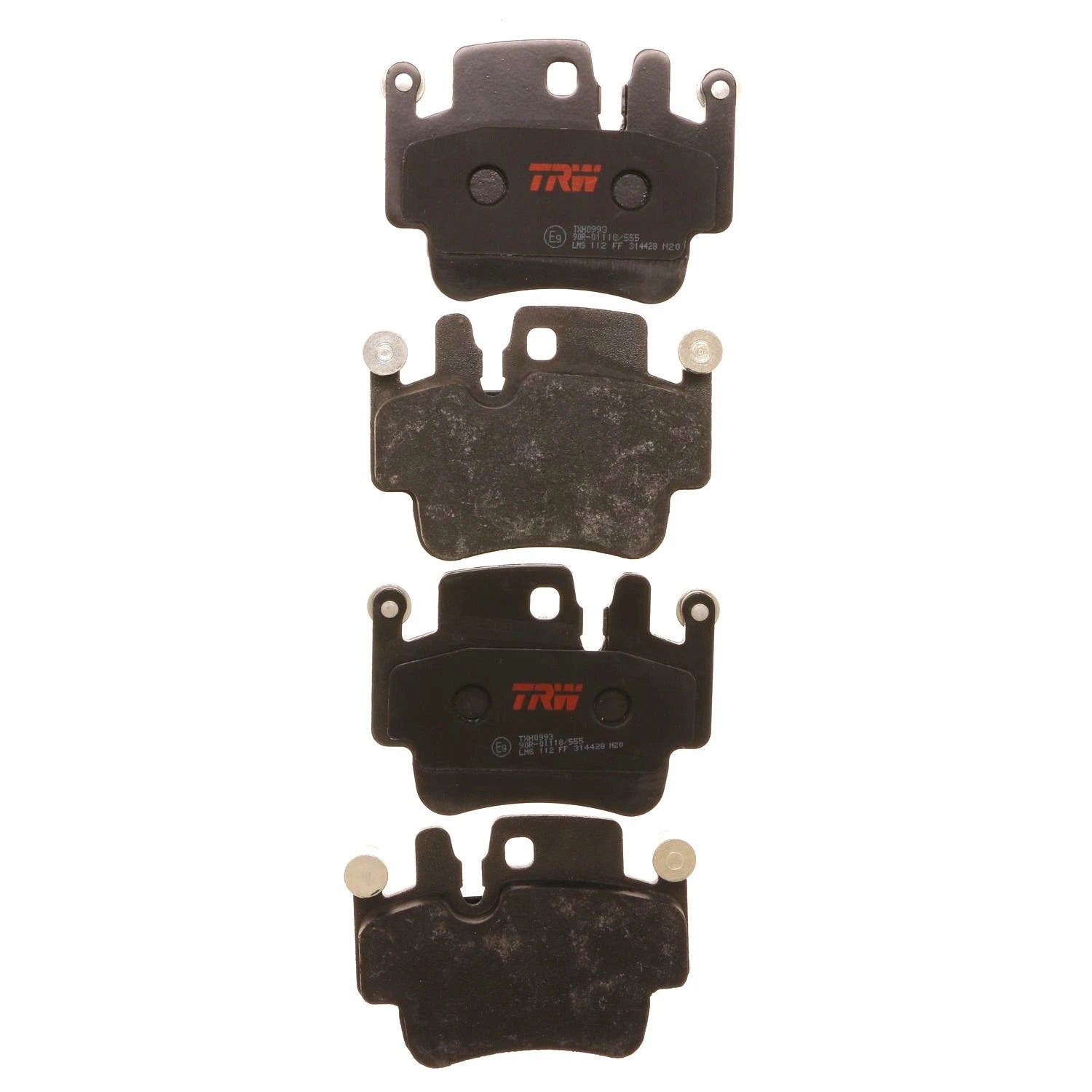 Set of 4 Disc Brake Pads for Porsche 911 (2003–2004)