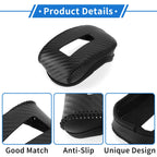 1 Pc Gear Shift Knob Cover for Mitsubishi Outlander (2013–2023) Black Carbon Fiber