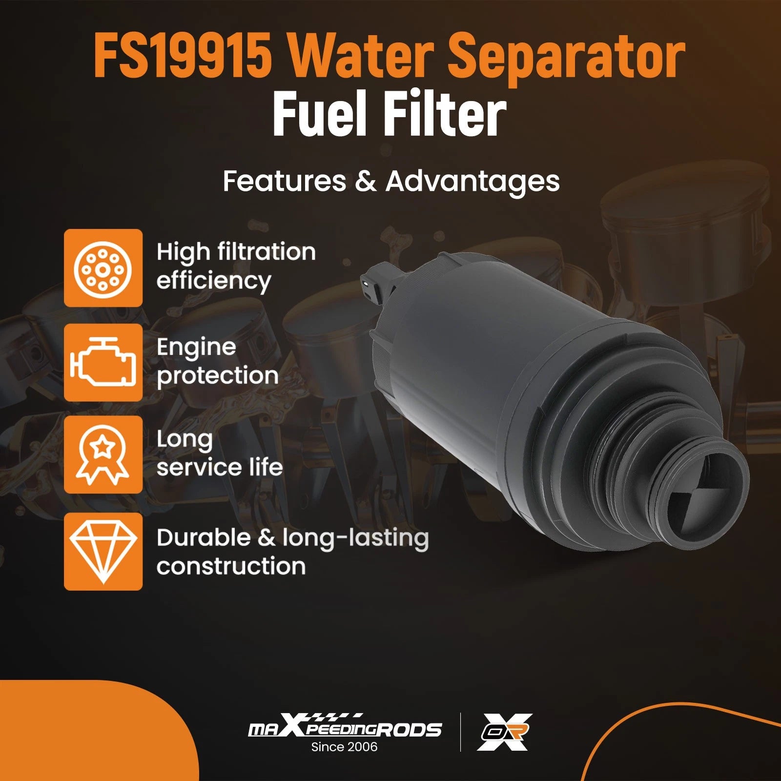 Fuel Filter for Bobcat Loaders A770/S450/S510/S530/S550/S570/S590