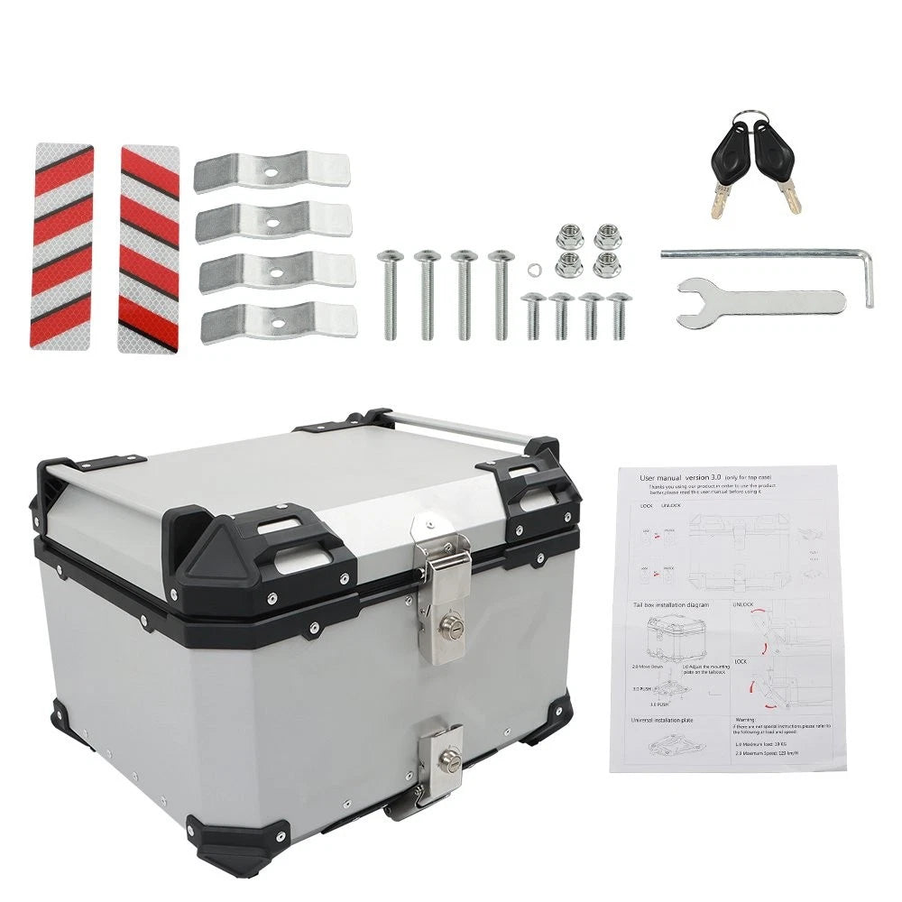 55-Litre Motorcycle Top Case for Touring Bikes
