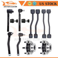 Set of 12 Front Wheel Bearings and Tie Rods for Jeep Cherokee (1999–2004)