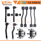 Set of 12 Front Wheel Bearings and Tie Rods for Jeep Cherokee (1999–2004)