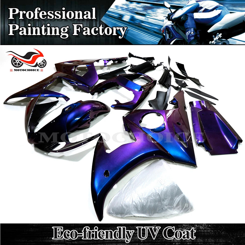Fairing Kit for Yamaha YZF R6 R6S (2003–2009) Chameleon Blue Purple