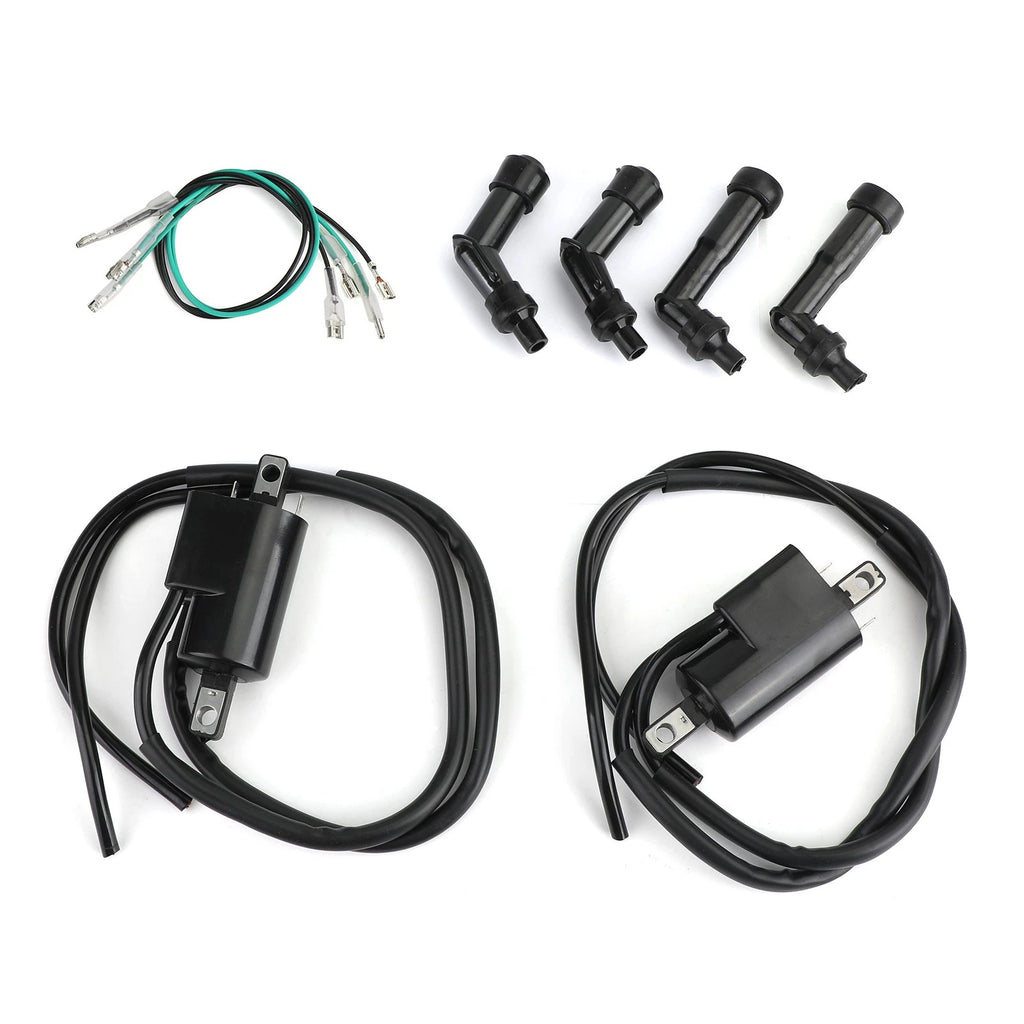 Ignition Coils & Spark Plug Caps for Honda CB350F CB400F CB500 CB550 (1972–1978)